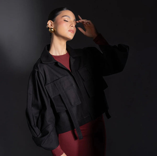 Chaqueta Fiori Negro