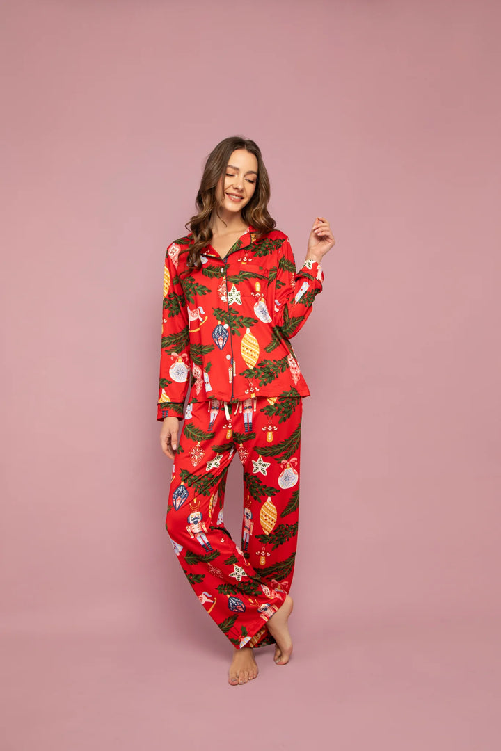 PIJAMA CASCANUEZ ROJO